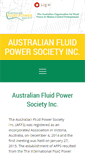 Mobile Screenshot of fluidpowersociety.com.au