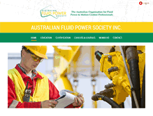 Tablet Screenshot of fluidpowersociety.com.au